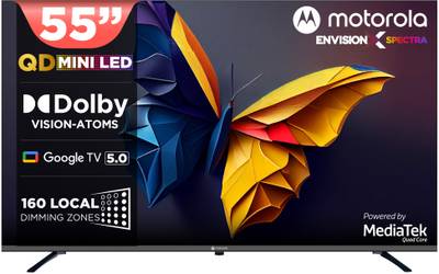 MOTOROLA 140 cm (55 inch) Ultra HD (4K) Mini LED Smart Google TV with Edition with Dolby Vision & Dolb