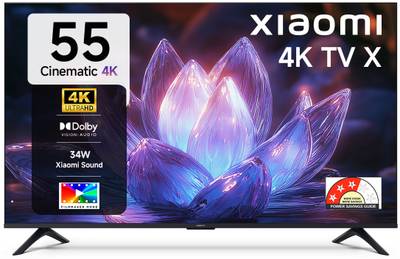XIAOMI X Series 138 cm (55 inch) Ultra HD (4K) LED Smart Google TV with Dolby Vision | HDR 10 | 34W Do
