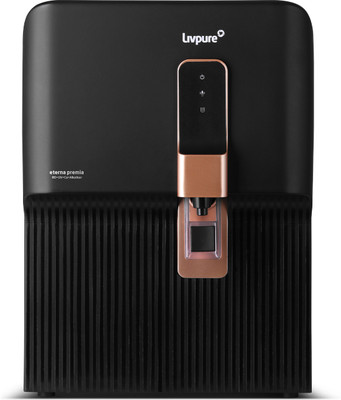 LIVPURE LIV-ETERNA-PREMIA 7 L RO + UF + UV + Copper + Alkaline + Mineralizer Water Purifier | NO SERVICE COST FOR 2 YEARS |10 STAGE ADVANCED PURIFICATION | SUITABLE FOR ALL - BOREWELL, TANKER, MUNICIPALITY WATER (Black)