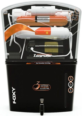 ZENPURE FOXY 15 L RO + UV + UF + Minerals + Alkaline Water Purifier (Black)