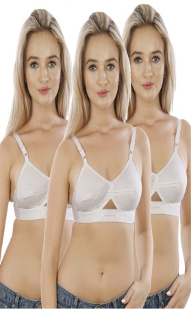 Skimweary Skimweary 100% Pure Cotton Bra White for full comfort