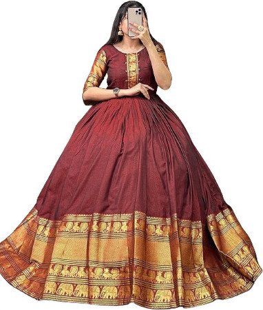 Full sleeves gowns online clearance