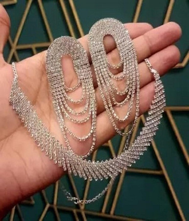 White Stone Necklaces Buy White Stone Necklaces online at Best Prices in India Flipkart