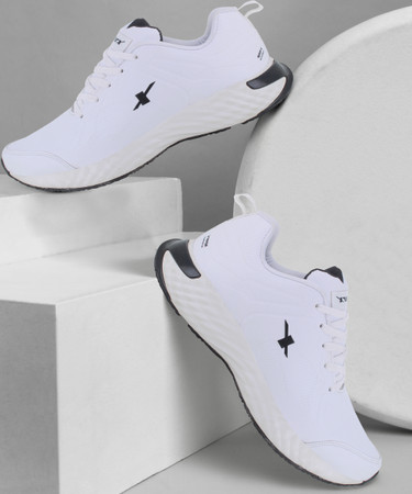 Sparx white running shoes deals