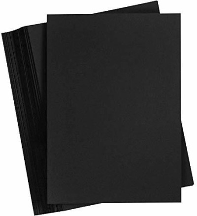 Paper Pep Artists' Black Pocket Sketch Book Plain 36 Sheets  4x6 220 gsm Coloured Paper - Coloured Paper