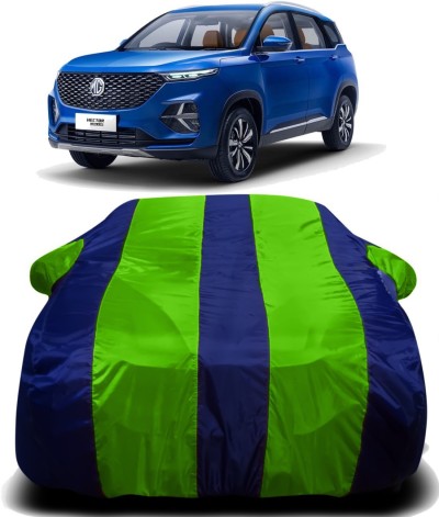 MOCKHE Waterproof Car Cover Compatible with MG Hector with with Mirror  Pocket, Soft Cotton Lining, Waterproof Hector Car Cover- Metallic Silver