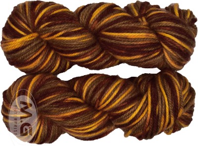 Knitting Wool Yarn, Soft Fancy Feather Wool Brown 300 gm- Art-HEG