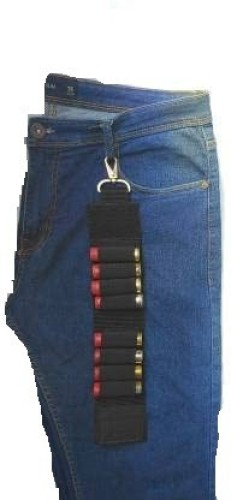 START NOW Nylon Gun Belt with 12 Bore cartridge holder Black Strap