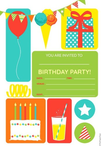 thepapertoys Birthday Party Invitation Cards for Girls, 25 self-fill-in Invitation  Cards with Envelopes (5*7 inches) - ICB56 Invitation Card Price in India -  Buy thepapertoys Birthday Party Invitation Cards for Girls, 25