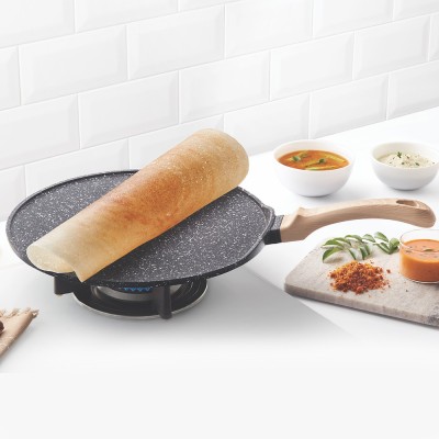 Vajra Non Stick Grill Fry Pan, Square, 1.8l Induction and Gas