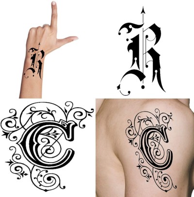 Buy Ordershock Waterproof LV Name Letter Temporary Body Tattoo