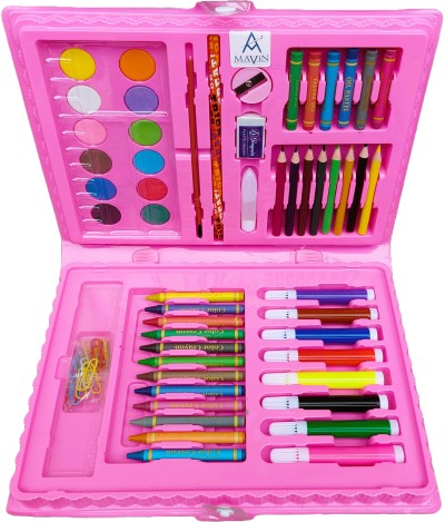 Colours Set For Kids, Drawing Kit 46 Pc Color Tools & Art Accessories