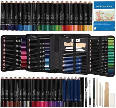 Kalour 96 Pack Drawing Set Sketching Kit,include 72 Colored Pencils and 24  Sketch Kit with Sketch Book,Art Supplies for Drawing,Sketching and