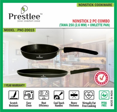 Buy Prestlee 2 Layer Coating 4 PC Combo Tawa 250 + Tawa 280 + Kadai 240  with SS Lid (2.6 MM) / Nonstick Tawa / Flat Tawa / Dosa Tawa / Roti Tawa  Online at Best Prices in India - JioMart.