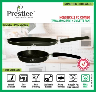 Buy Prestlee 2 Layer Coating 4 PC Combo Tawa 250 + Tawa 280 + Kadai 240  with SS Lid (2.6 MM) / Nonstick Tawa / Flat Tawa / Dosa Tawa / Roti Tawa  Online at Best Prices in India - JioMart.