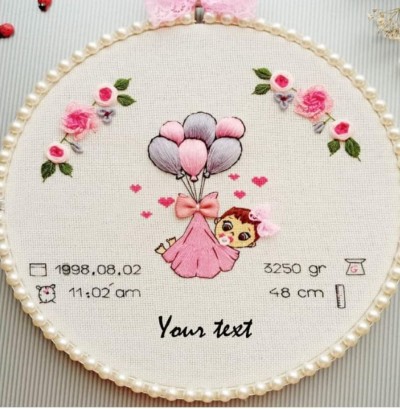 EmbroideryMaterial.com Embroidery Kit for Beginners & Kids to