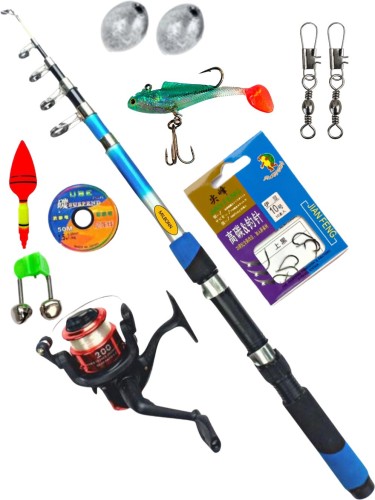 Milbonn Fishing rod and reel full set kit combo with line cutter