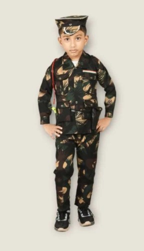 Buy Raj Costume Army Dress for Kids, Indian Military Soldier Fancy Dress  Costume, Polyester Fabric (New_Army_FULL, 7 Years) Online at Low Prices in  India 