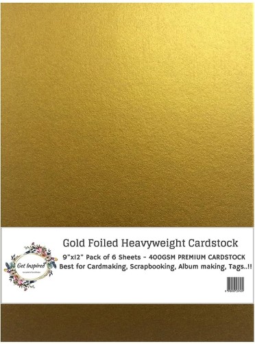 Ivory Pearlescent Cardstock 9x12 Pack of 6 Sheets 250GSM