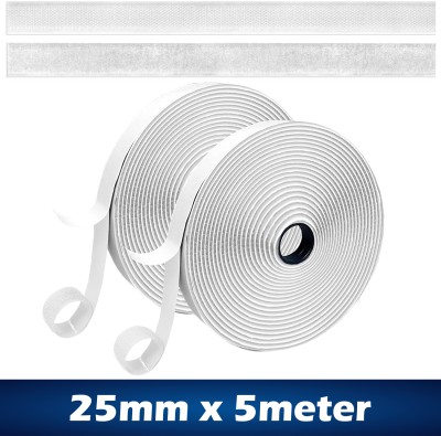 Easynet 12meters Self Adhesive Hook and Loop Velcro tape 40feet