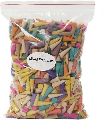 ARYA PRODUCTS INCENSE DHOOP CONES (108 PCS) WITH MIX FRAGRANCES Sandal, Guggul, Rose, Jasmine, Lavender, Musk, Floral Dhoop