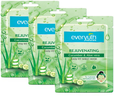 Everyuth Naturals Rejuvenating Cucumber And Aloe Verasheet Mask.