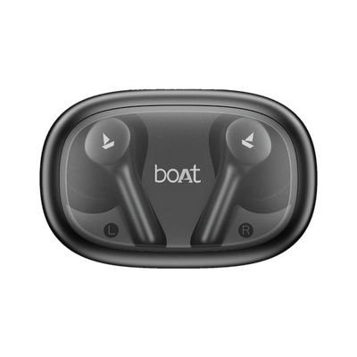 boAt Airdopes 71 Gen 2 TWS, 45 மணிநேர பேட்டரி, 2 ENx மைக்குகள், BTv6.0, Hearables செயலி, ASAP சார்ஜ் ப்ளூடூத் ஹெட்செட், கரி கருப்பு, முற்றிலும் கம்பிய