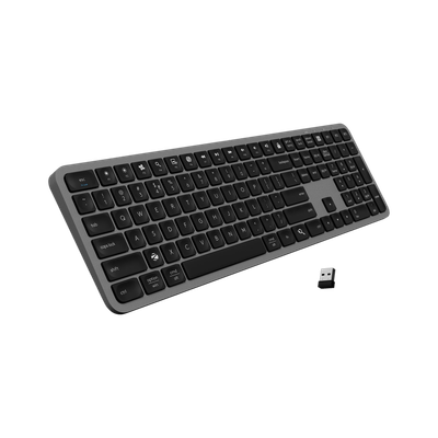 ZEBRONICS K5002MW Wireless, Bluetooth Handheld Desktop Keyboard Compatible with Desktop, Laptop, Tablet, iPad, Mac Slim, Copilot AI Key, 109 Keys, 13 