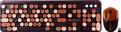 ZEBRONICS Zeb-companion 301 Wireless Standard Desktop Keyboard Compatible with Desktop, Laptop, Mac Easy to Use,Plug and Play,Quick, Comfy Durable bod