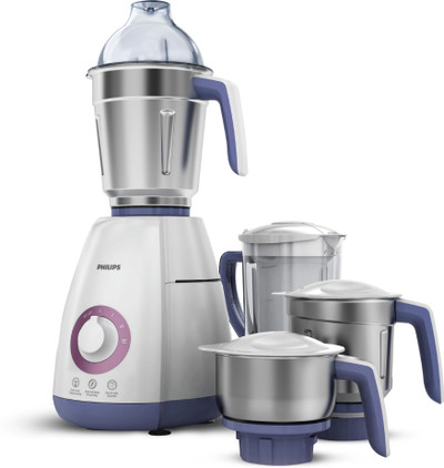 PHILIPS New 750 W Mixer Grinder (HL7701 | 4 Jars | White)
