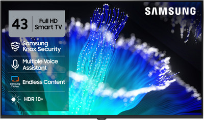 Samsung 108 cm (43 inch) Full HD LED Smart Tizen TV with Voice Assistance Remote Control | 100+ Free Channels | HDR 10+ Support | PurColor | Samsung K