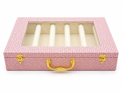 FSMULTIMART Bridal Vanity Box Organizer, Multipurpose Vanity Box Pink