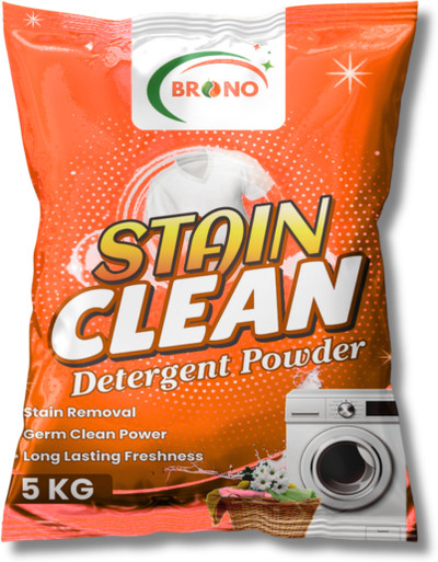 Brono stain cleaner Front/Top Load cleaning expert, Color Protection Detergent Powder 5 kg
