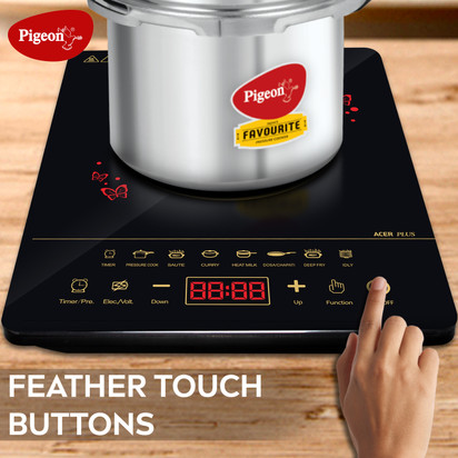 Pigeon acer plus induction cooktop with on sale ib 3 ltr pressure cooker 2020 combo