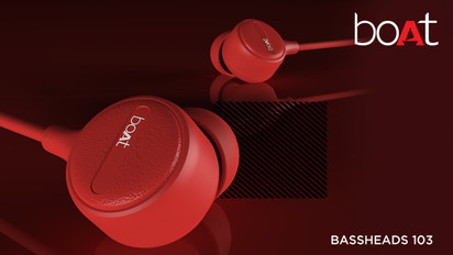 Boat bassheads 103 red wired headset cheap