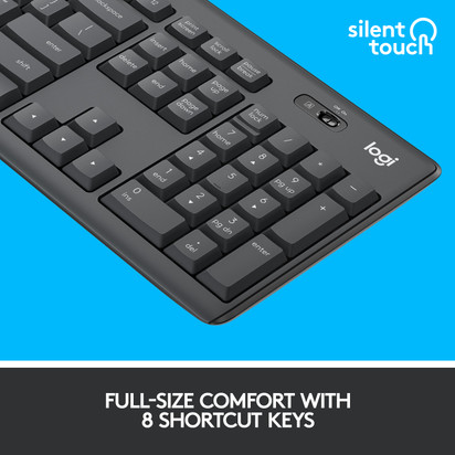 Logitech MK295 Mouse Combo SilentTouch Technology Wireless Multi