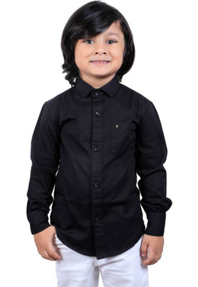 Boys black on sale dress shirt