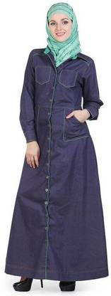 Momin Libas Polyester Solid Abaya