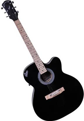 SIGNATURE Topaz Black Acoustic Guitar Rosewood Rosewood