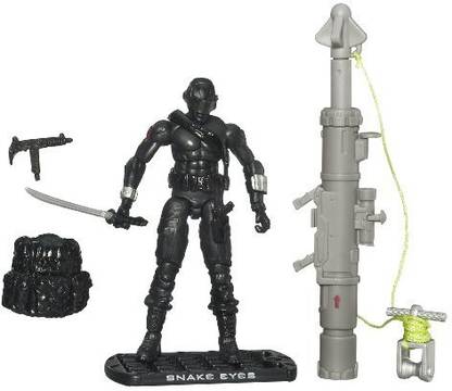 GI Joe Movie: Rise of Cobra 3 3/4 Action Figure Snake Eyes Ninja Commando"