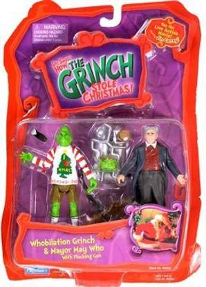 Seuss Dr. How The Grinch Stole Christmas: Whobilation Grinch & Mayor May Who With Flocking Gun