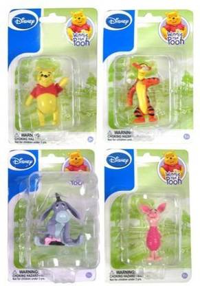Winnie the Pooh Disney Figurines & Tigger & Eeyore & Piglet (Sold As A Set