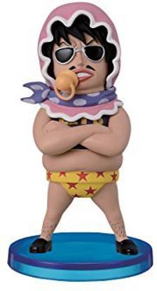 BANPRESTO One Piece 2.8-Inch Senor Pink Figure, Donquixote Pirates Chibi Figure Line