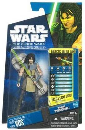 Hasbro Star Wars Clone Wars Animated 2010 Figure Quinlan Vos #36