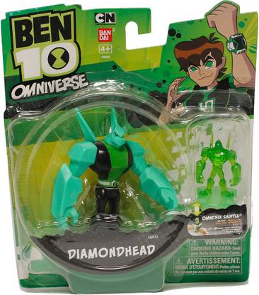 Ben 10 Diamond Head With Hour Glass Figure 4"