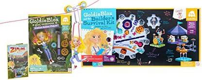 Goldie Blox Zipline Adventure And Builder'S Survival Kit