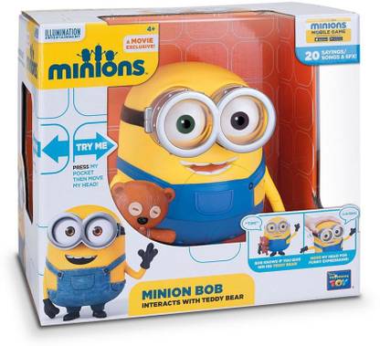 Thinkway Toys Minion Bob – Interacts With Teddy Bear
