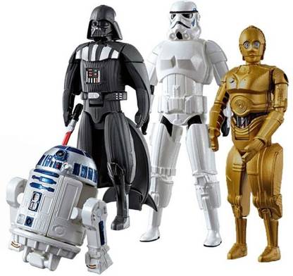Gift World Star Wars EGG Force - Darth Vader, Storm Trooper, R2-D2, C3PO