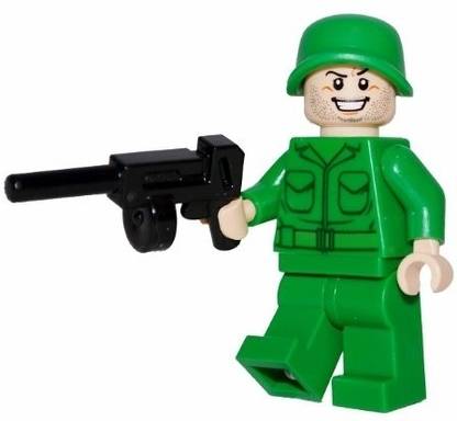LEGO Army Man mini figure with Machine Gun