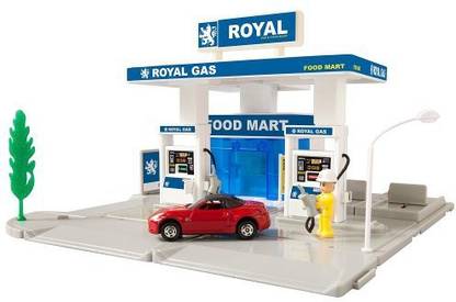TOMY International (ERTL) Tomica Hypercity Rescue Gas Station Fire